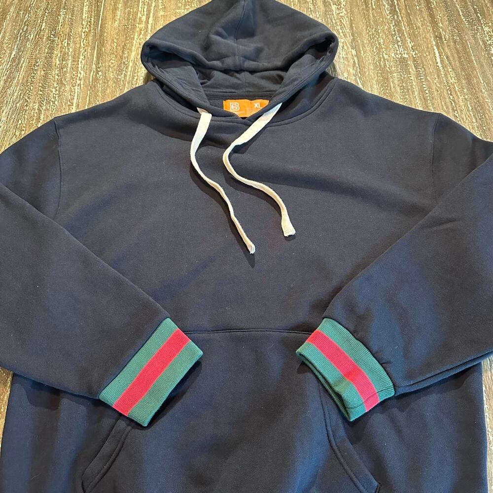 Bascom Projects Los Angeles Soft Hoodie Sweatshirt Black Red Green Mens Size XL